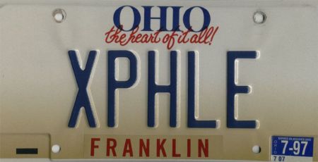 XPHLE license plate