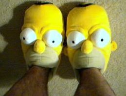 Homer Simpson slippers